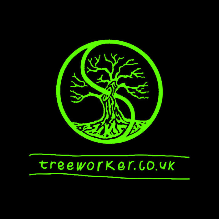 Old treeworker logo on a black background