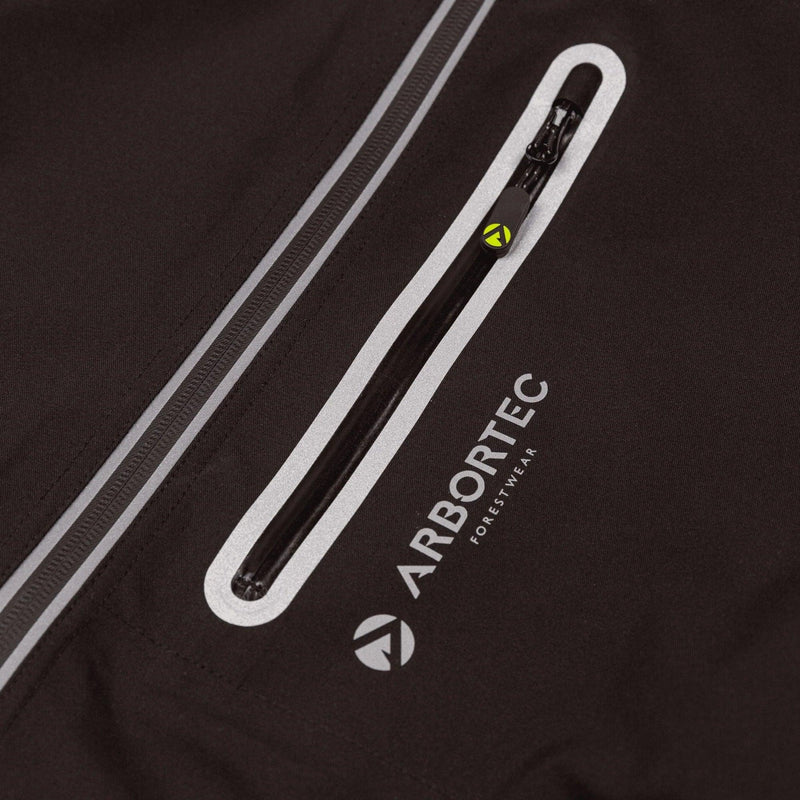 Arbortec Full Zip Waterproof Work Jacket - Black