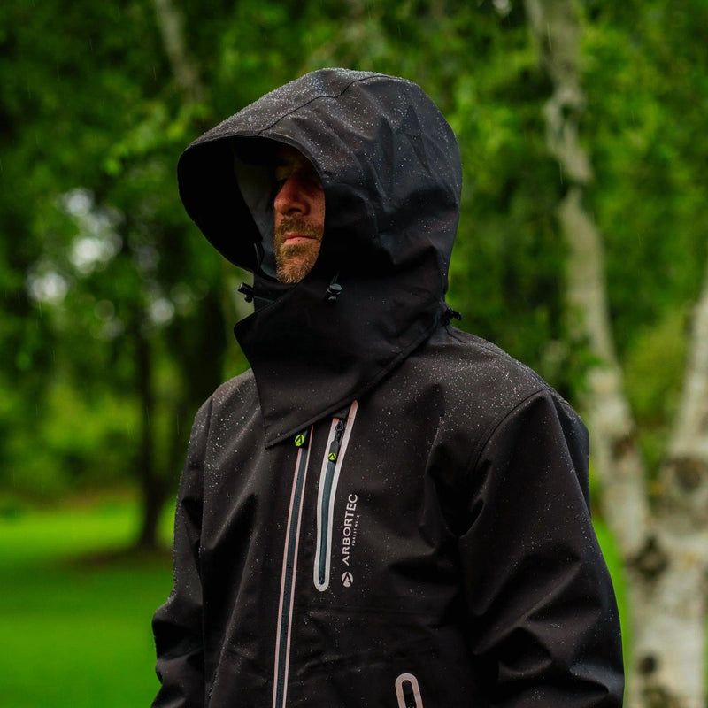 Arbortec Full Zip Waterproof Work Jacket - Black
