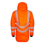 Arbortec Full Zip Waterproof Work Jacket - Hi-Vis Orange