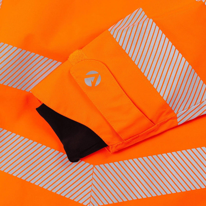 Arbortec Full Zip Waterproof Work Jacket - Hi-Vis Orange