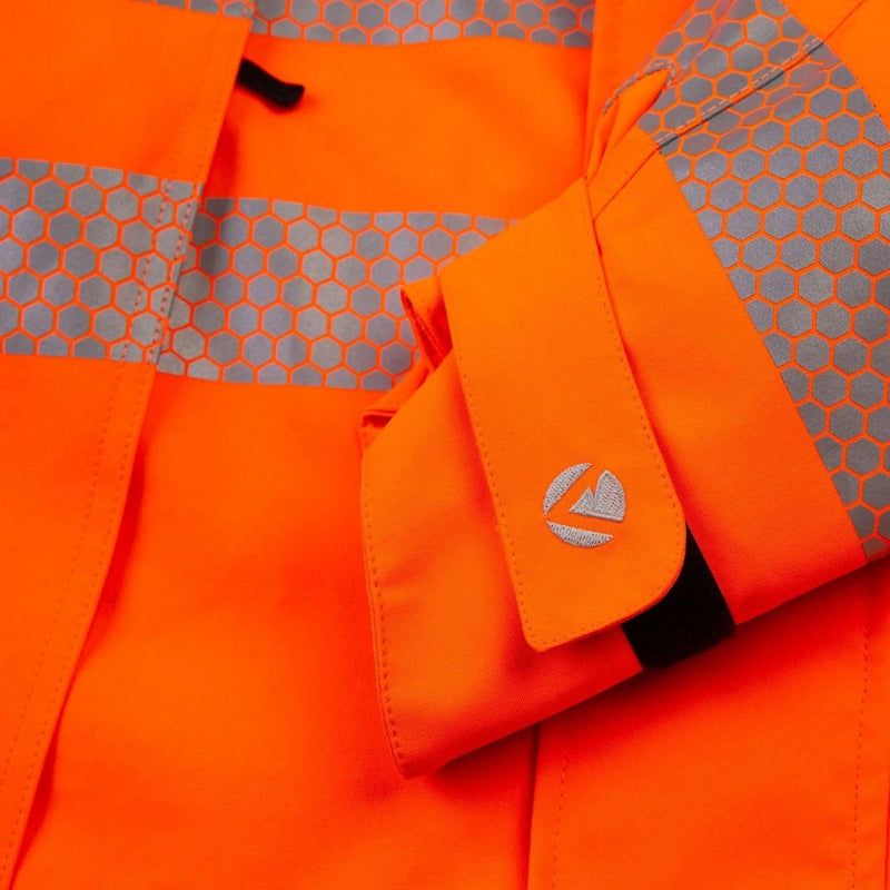 Arbortec Heavy Duty Full Zip Waterproof Jacket - Hi Vis Orange