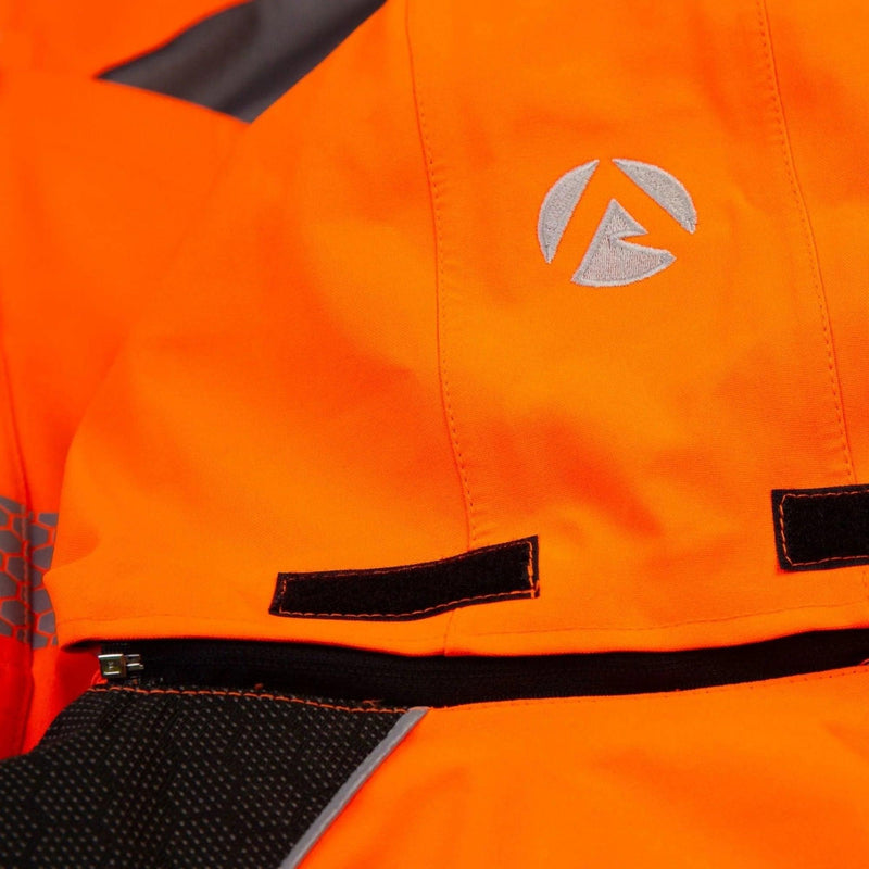 Arbortec Heavy Duty Full Zip Waterproof Jacket - Hi Vis Orange