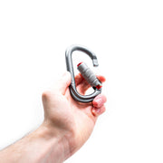 At Height K15 Oval Aluminium 3 Way Carabiner - Matt Grey