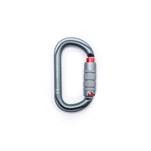 At Height K15 Oval Aluminium 3 Way Carabiner - Matt Grey
