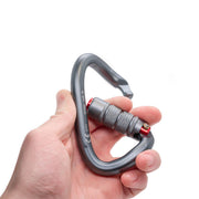At Height K25 CurlyWirly Twisted Aluminium 3 Way Carabiner - Matt Grey