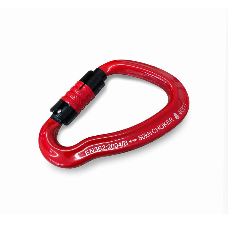 At Height K30 Modified HMS Steel 3 Way Choker Carabiner - Red