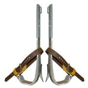 Bashlin Aluminium Climbing Spurs / Spikes with Velcro Wrap Pads