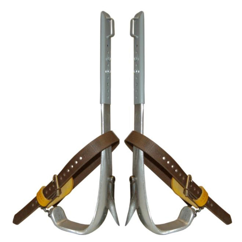 Bashlin Aluminium Climbing Spurs / Spikes with Velcro Wrap Pads