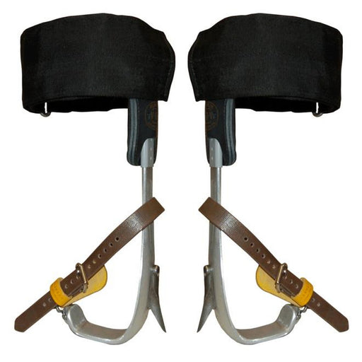 Bashlin Aluminium Climbing Spurs / Spikes with Velcro Wrap Pads