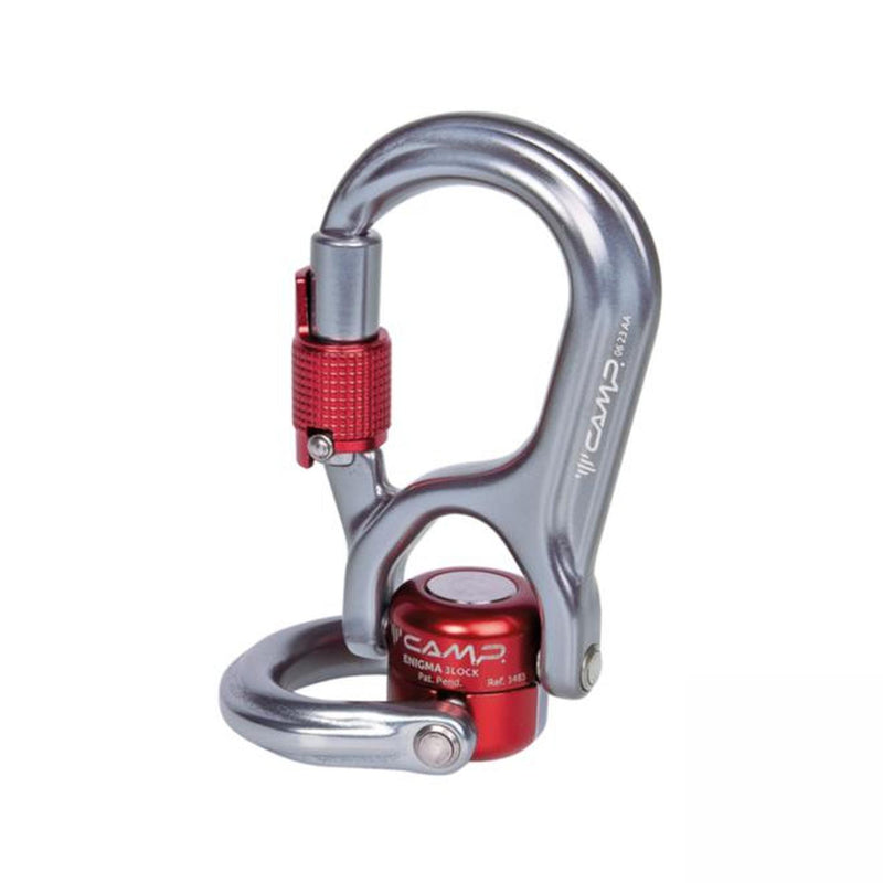 CAMP Enigma 3Lock Swivel Eye 3 Way Carabiner - Black