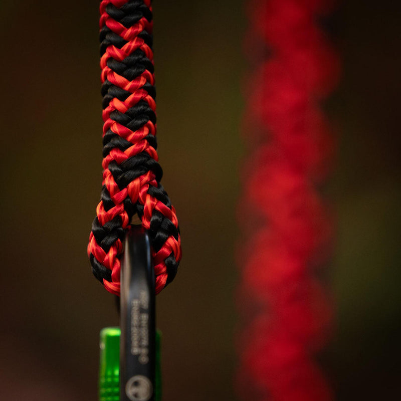 Cousin Black Widow 12.2mm Climbing Rope - Black / Red - 2 Splice