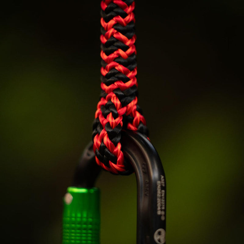 Cousin Black Widow 12.2mm Climbing Rope - Black / Red - 2 Splice