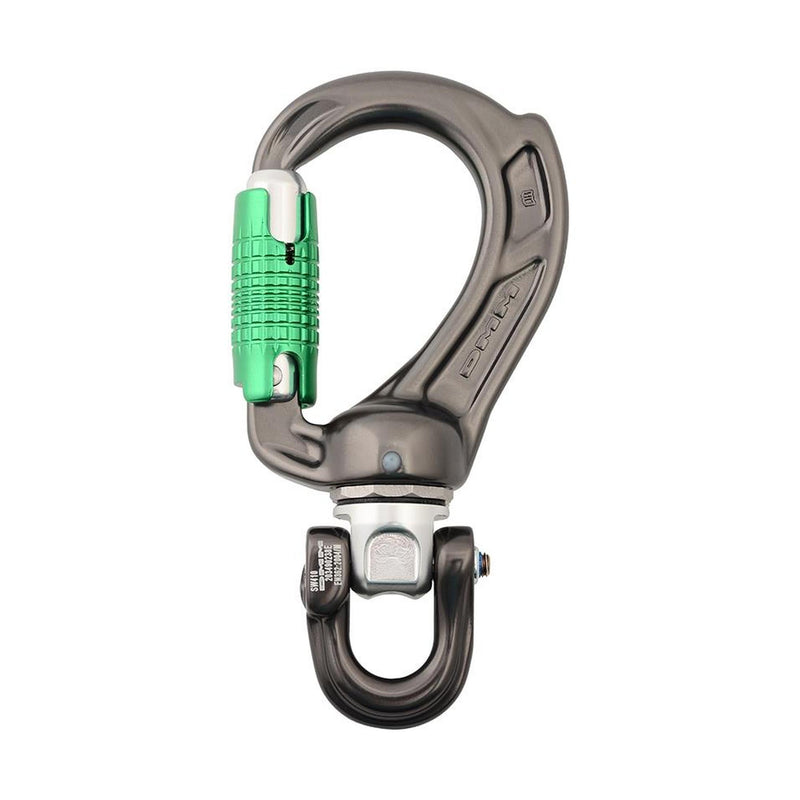 DMM Director Swivel Boss Locksafe D 3 Way Carabiner - Titanium