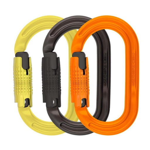DMM Ultra O Locksafe 3 Way Carbainer - 3 Pack - Lime / Grey / Orange