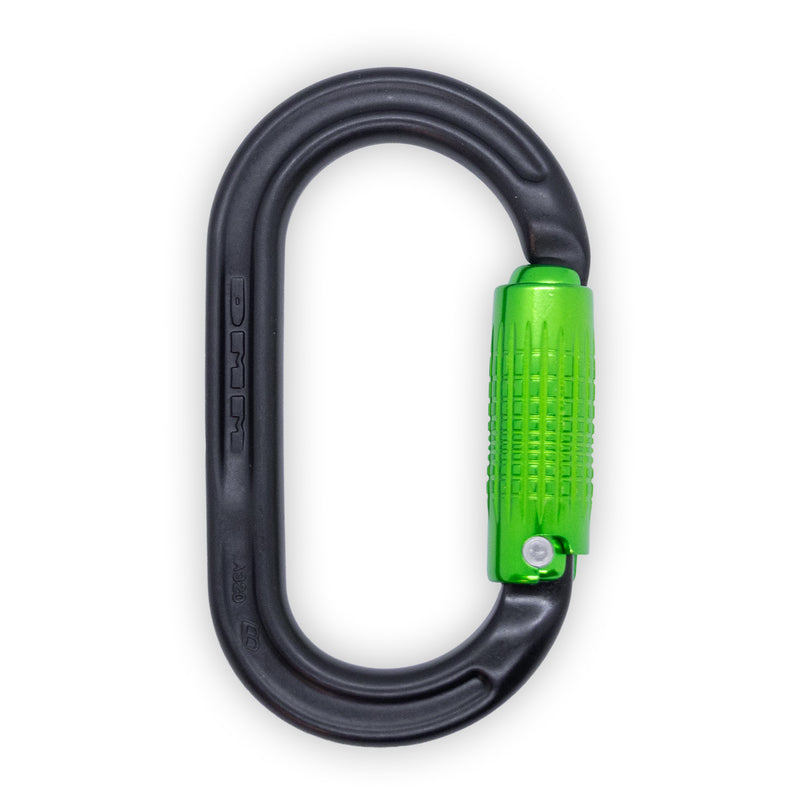 DMM x Treeworker Ultra O Locksafe 3 Way Carabiner - Black / Green
