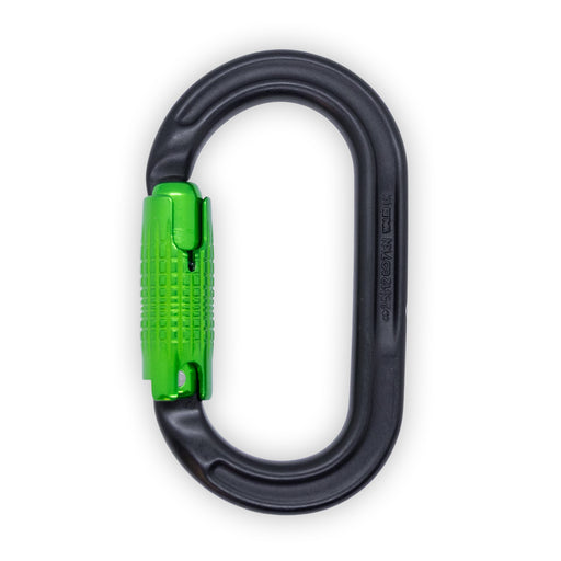 DMM x Treeworker Ultra O Locksafe 3 Way Carabiner - Black / Green