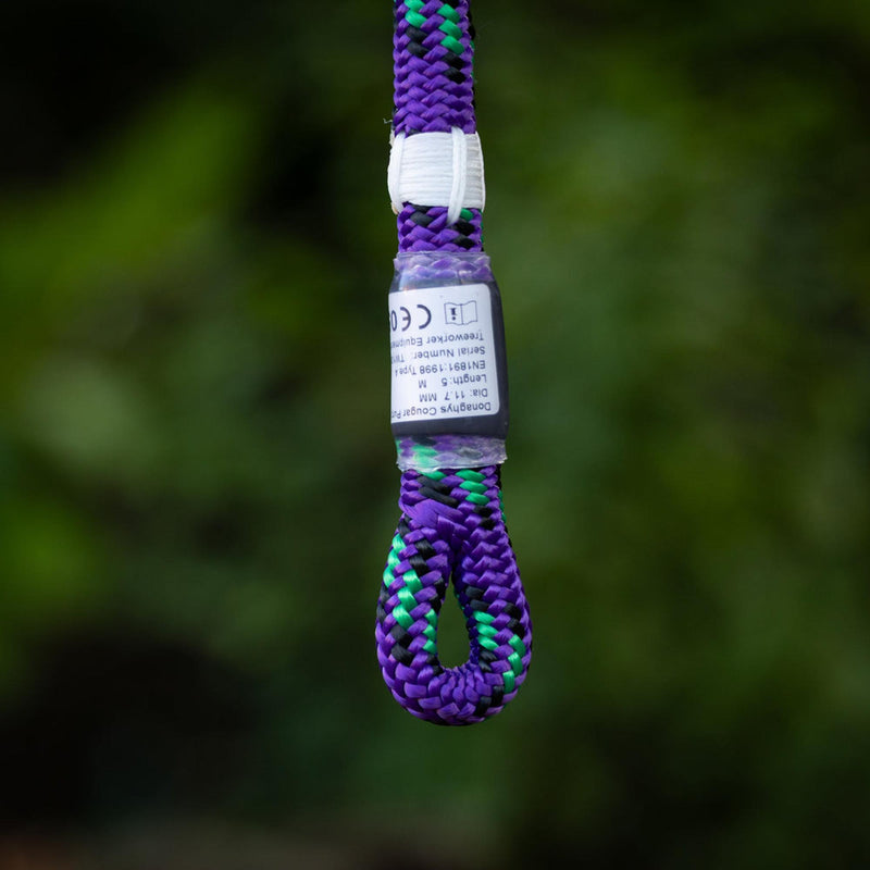 Donaghy's Cougar 11.7mm Climbing Rope - Purple / Green - 1 Splice