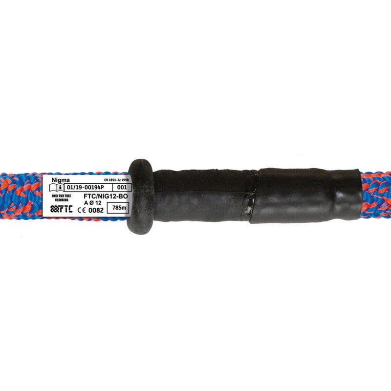 FTC Nigma 12mm Climbing Rope - Blue / Orange - 1 Splice