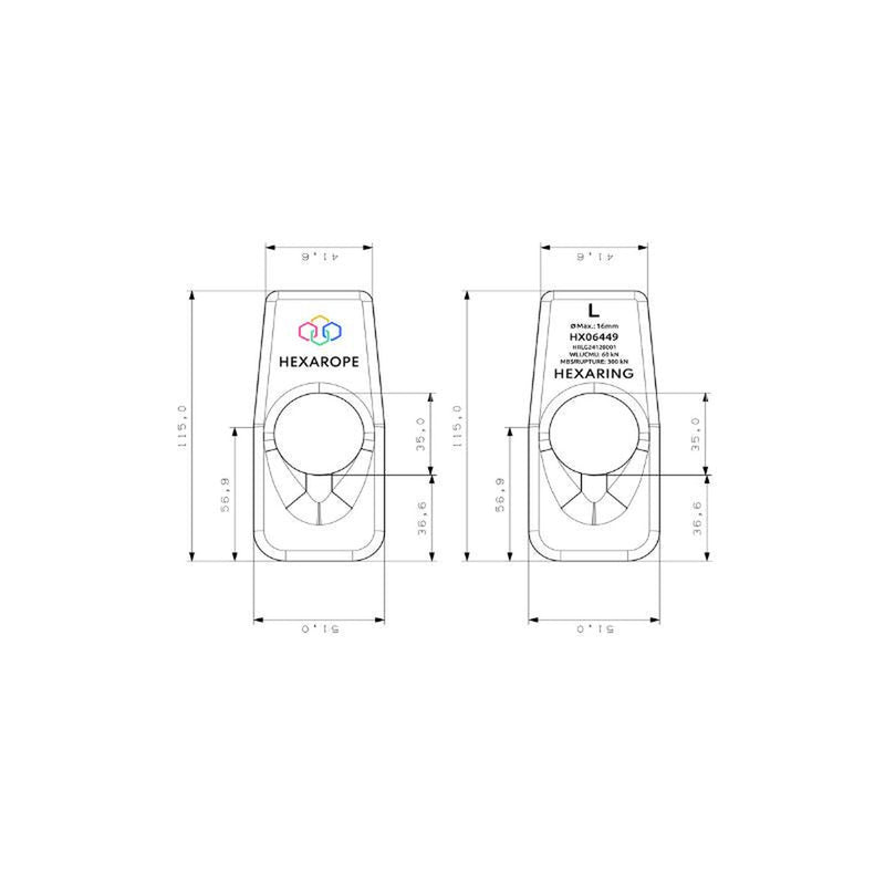 Hexarope HexaRing Friction Rigging Ring