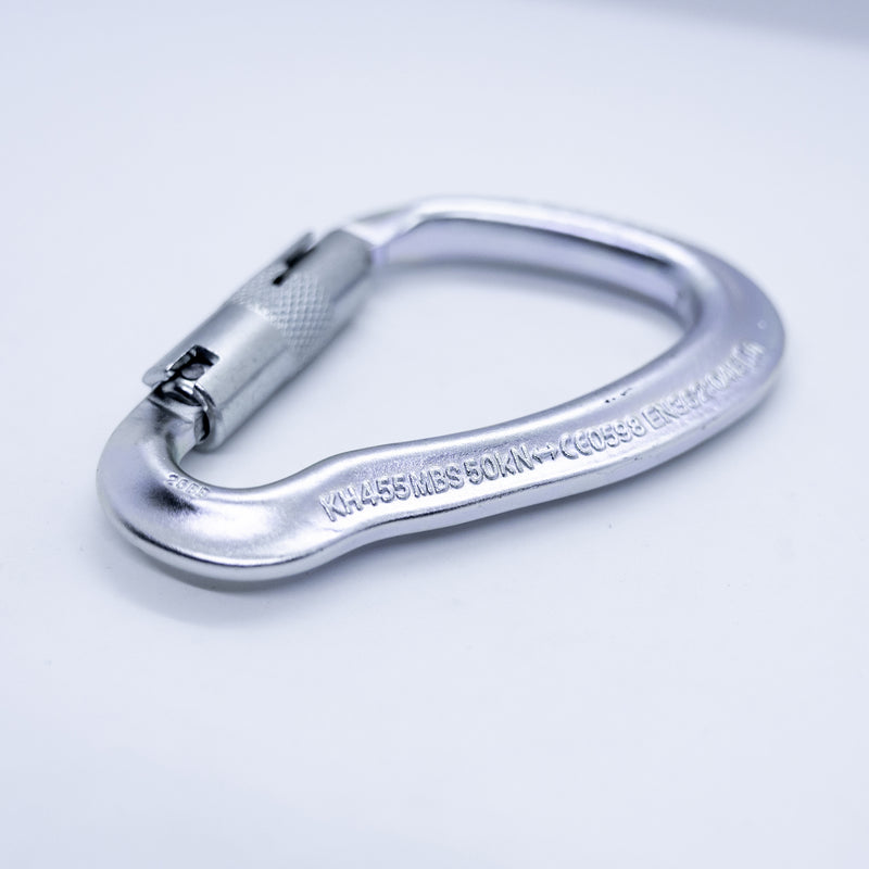 ISC Big Dan Steel 3 Way Carabiner - Silver