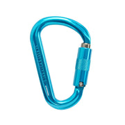 ISC HMS Aluminium 3 Way Carabiner 3 Pack - Titanium / Turquoise