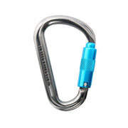 ISC HMS Aluminium 3 Way Carabiner 3 Pack - Titanium / Turquoise