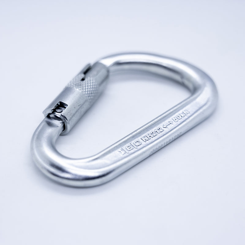 ISC HMS Steel 3 Way Carabiner - Silver