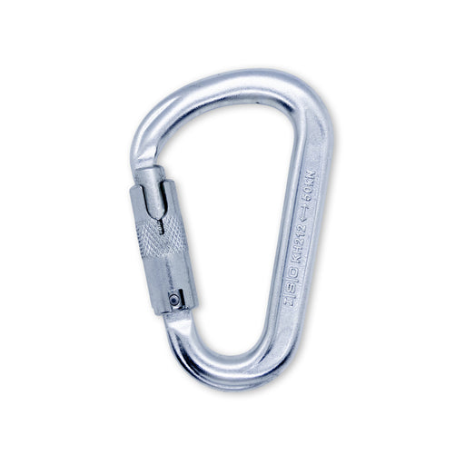 ISC HMS Steel 3 Way Carabiner - Silver