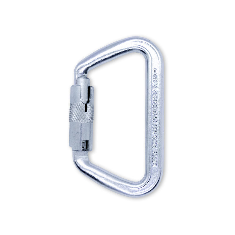 ISC Iron Wizard Steel 3 Way Carabiner - Silver