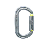ISC Oval Aluminium 3 Way Carabiner 3 Pack - Titanium / Lemon