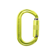 ISC Oval Aluminium 3 Way Carabiner 3 Pack - Titanium / Lemon