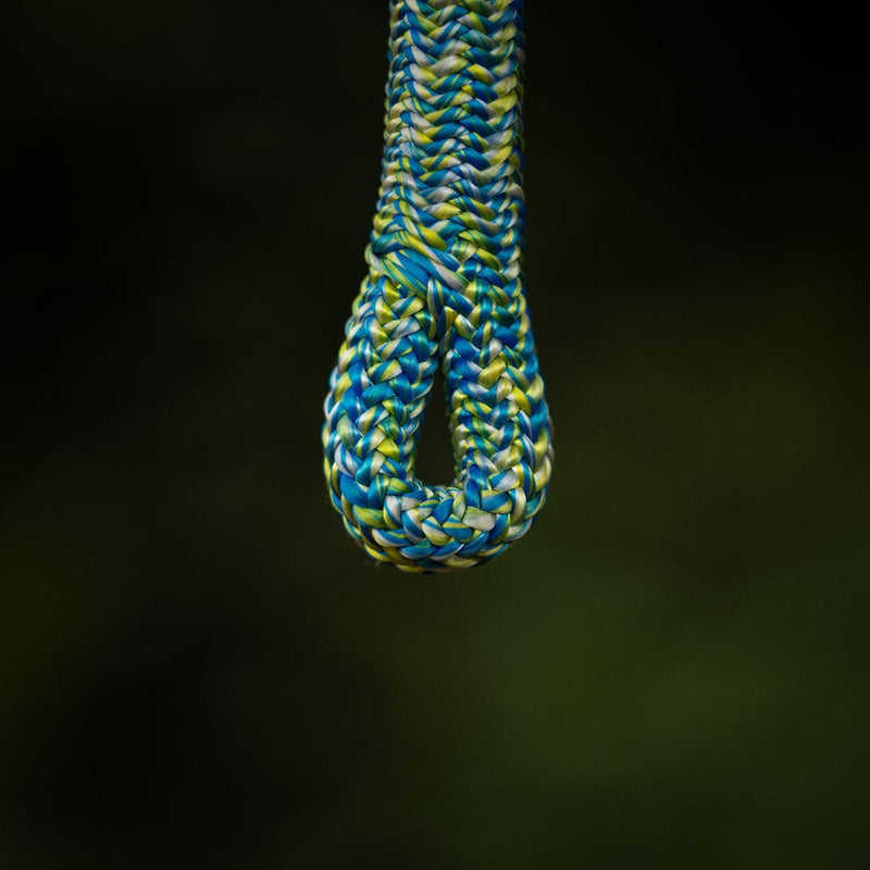 Liros Safe Vision 12.8mm Climbing Rope - Blue / Yellow - 2 Splice