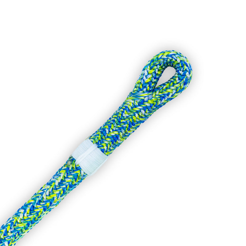 Liros Safe Vision 12.8mm Climbing Rope - Blue / Yellow - 1 Splice