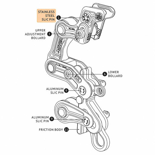 Notch Rope Runner Pro Replacement Steel Slic Pin
