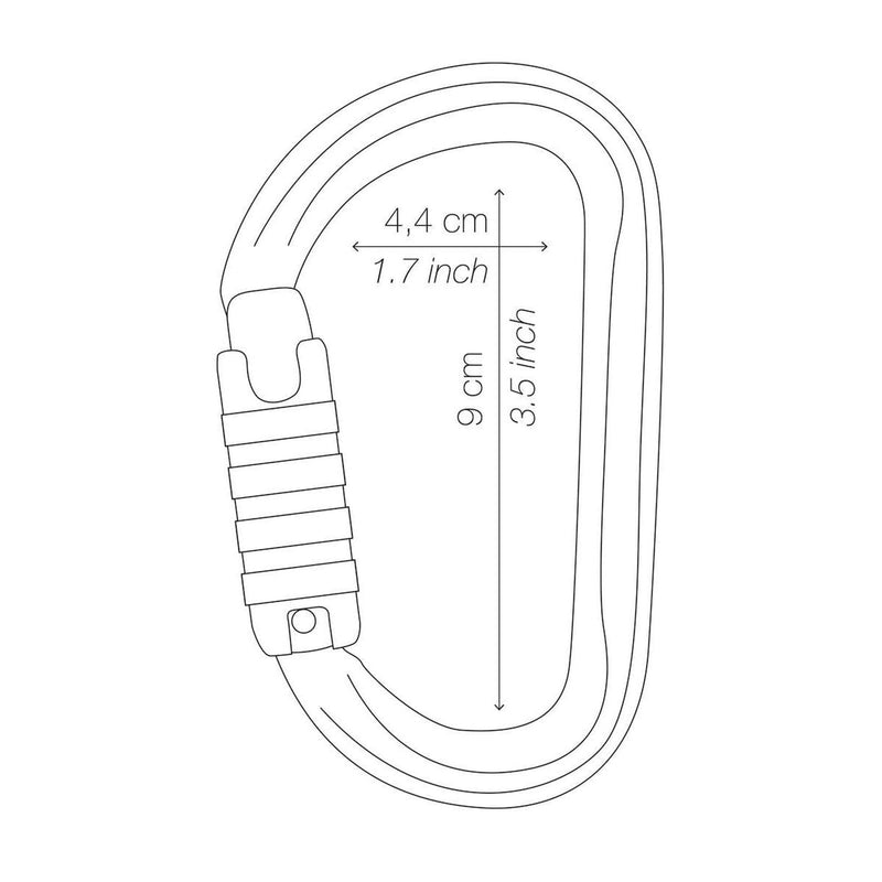 Petzl Am'D Triact 3 Way Carabiner - Grey