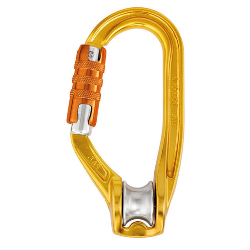 Petzl ROLLCLIP A Pulley Triact 3 way Carabiner - Yellow