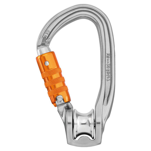 Petzl ROLLCLIP Z Pulley Triact 3 way Carabiner - Silver