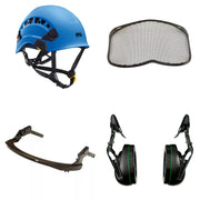 Petzl Vertex Vent Arborist Helmet Combo - 31SNR Ear Defenders and Mesh Visor