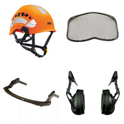 Petzl Vertex Vent Arborist Helmet Combo - 31SNR Ear Defenders and Mesh Visor