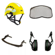 Petzl Vertex Vent Arborist Helmet Combo - 31SNR Ear Defenders and Mesh Visor