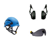Petzl Vertex Vent Arborist Helmet Combo - 31SNR Ear Defenders and Vizir - Shadow