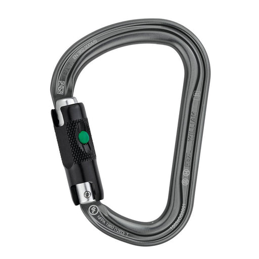 Petzl William Ball Lock 3 Way Carabiner - Grey