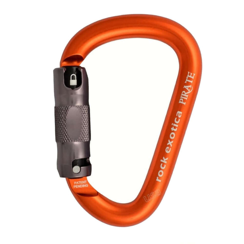 Rock Exotica Pirate AutoLock 3 Way Carabiner - Orange