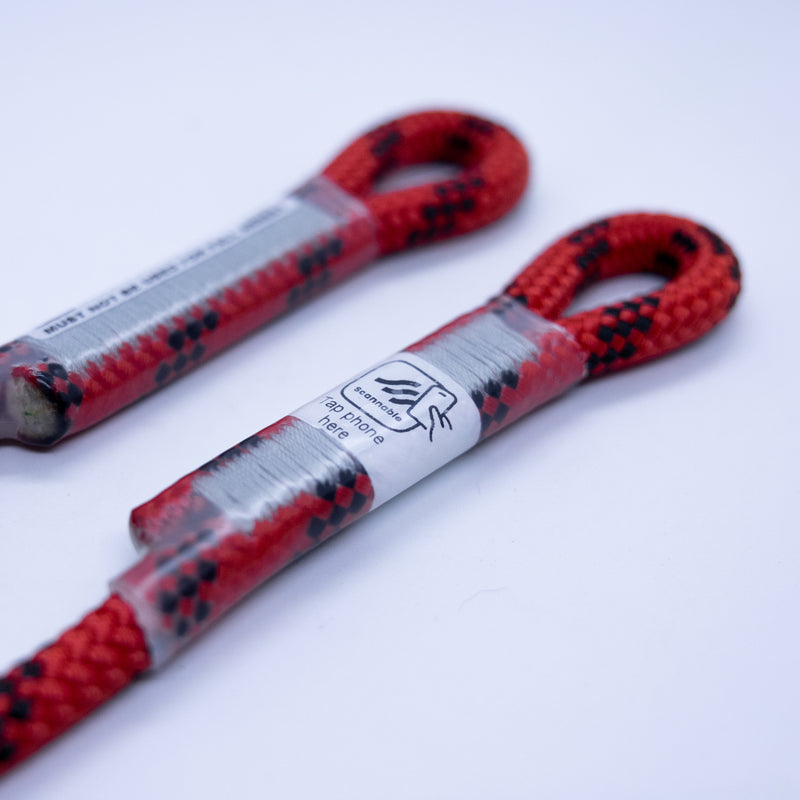 SAR 'Smart' 11mm Work Positioning Eye to Eye Lanyard - Red / Black
