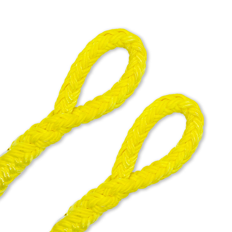 Samson Tenex Tec 19.1mm Hollow Braid Rope - Yellow - 2 Splice