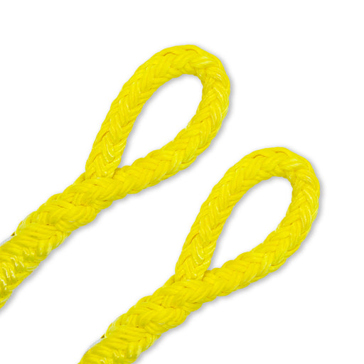 Samson Tenex Tec 19.1mm Hollow Braid Rope - Yellow - 2 Splice