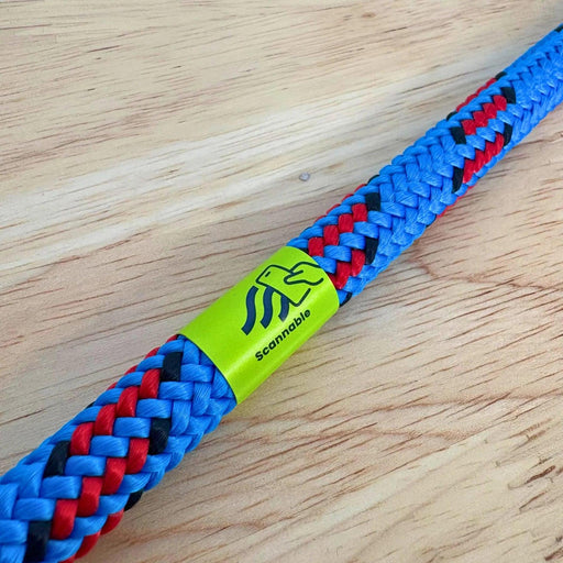 Scannable Rope Label NFC 18mm x 60mm - Lime (50 Pack)