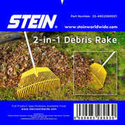 Stein 2 in 1 Leaf & Debris Rake - Pack of 5