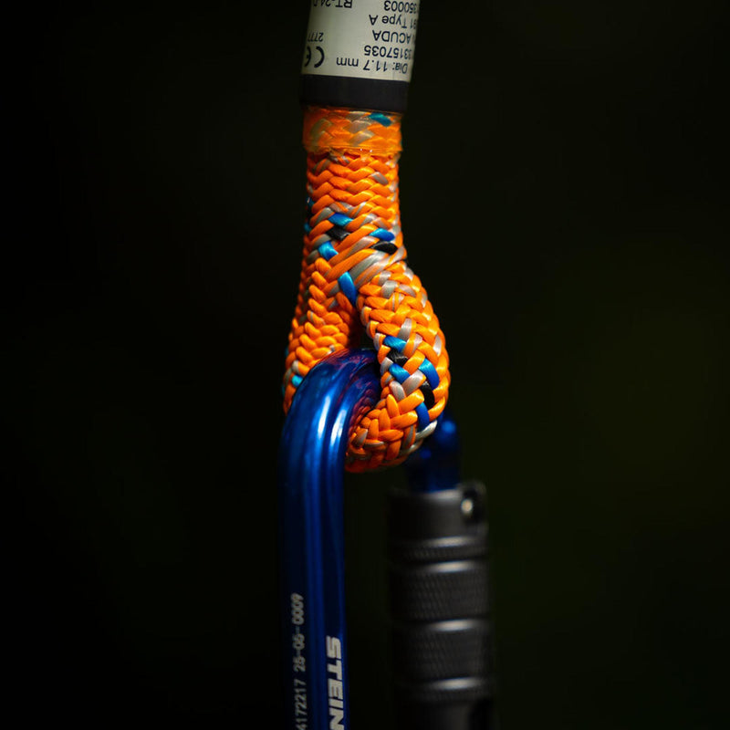 Stein Acuda ACR-24 11.7mm Climbing Rope - Orange / Blue - 1 Splice